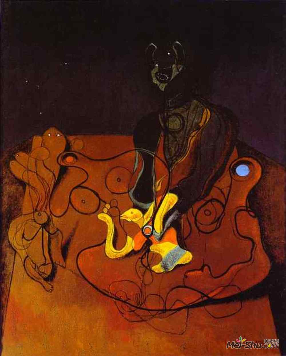 马克斯·恩斯特(Max Ernst)高清作品《爱之夜》