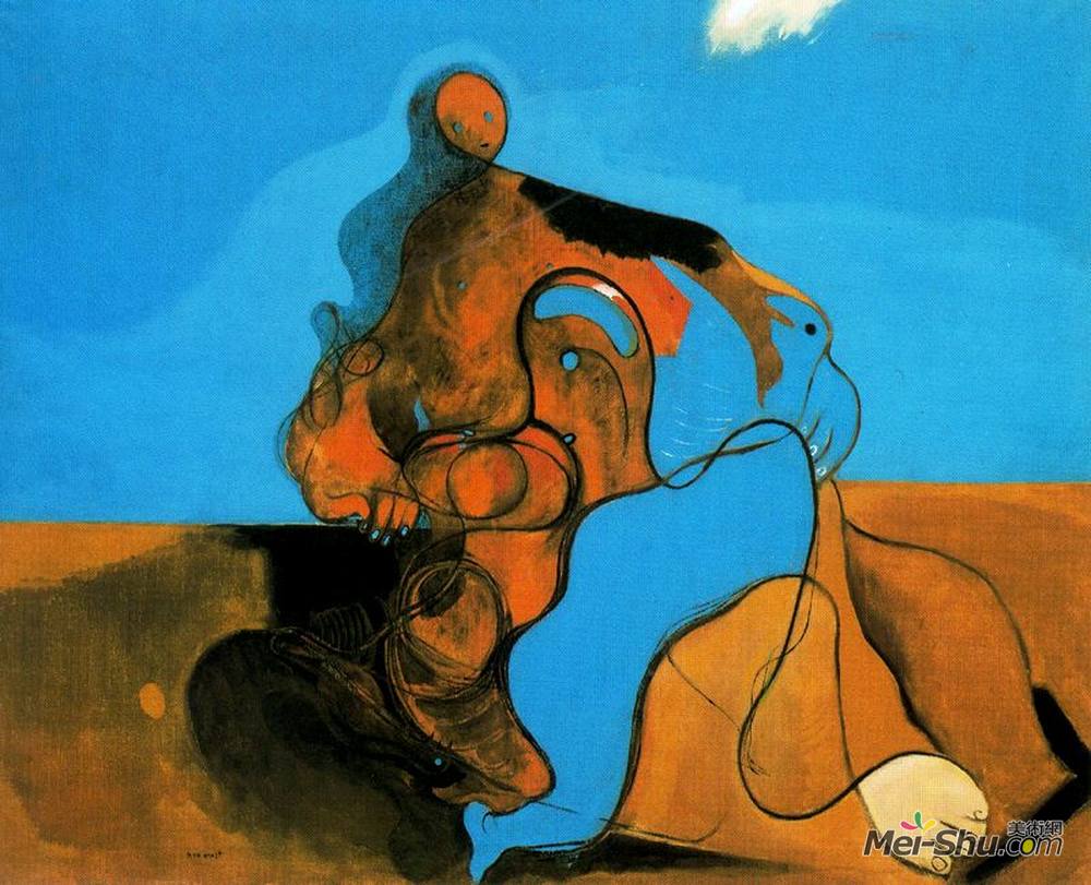 马克斯·恩斯特(Max Ernst)高清作品《吻》