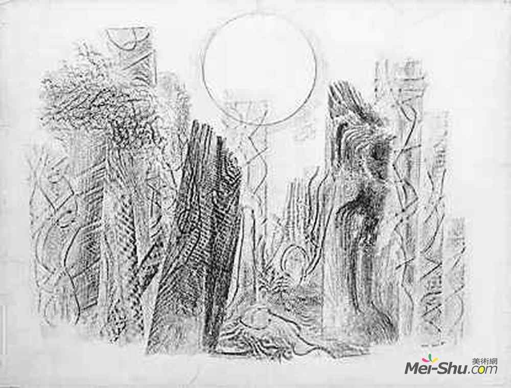 马克斯·恩斯特(Max Ernst)高清作品《石化森林》
