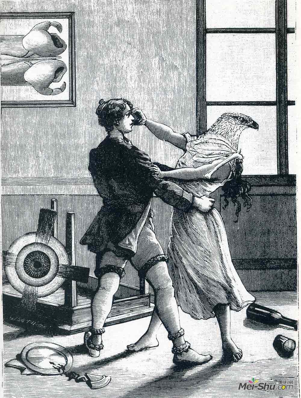 马克斯·恩斯特(Max Ernst)高清作品《Illustration to "A Week of Kindness"》