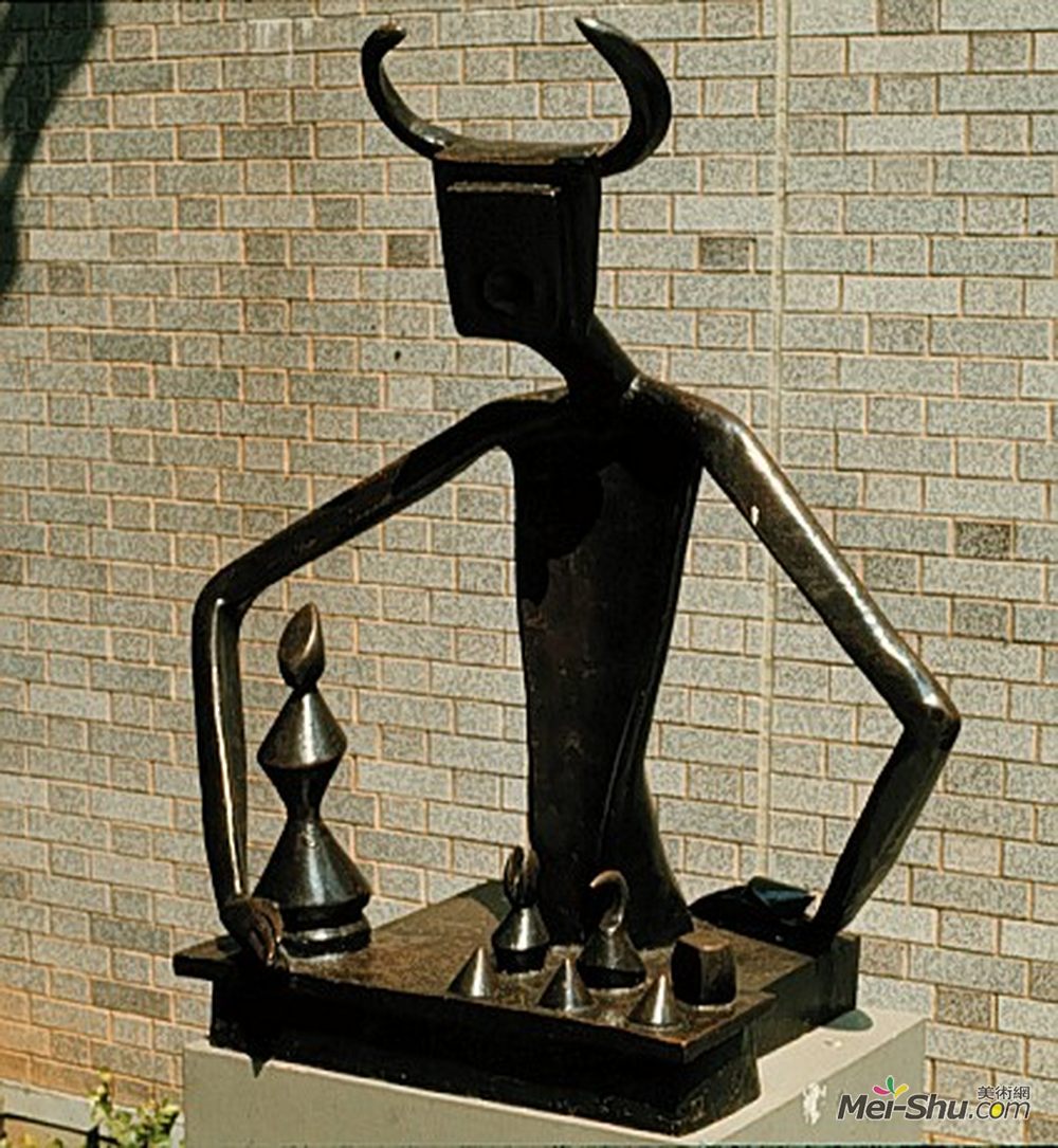 马克斯·恩斯特(Max Ernst)高清作品《国王与奎因玩耍》