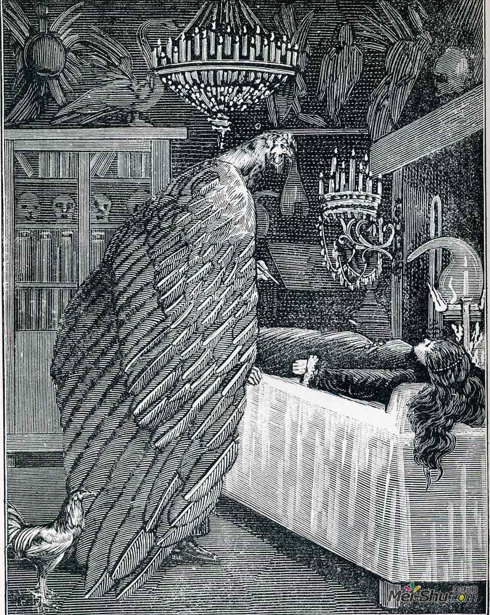 马克斯·恩斯特(Max Ernst)高清作品《Illustration to "A Week of Kindness"》