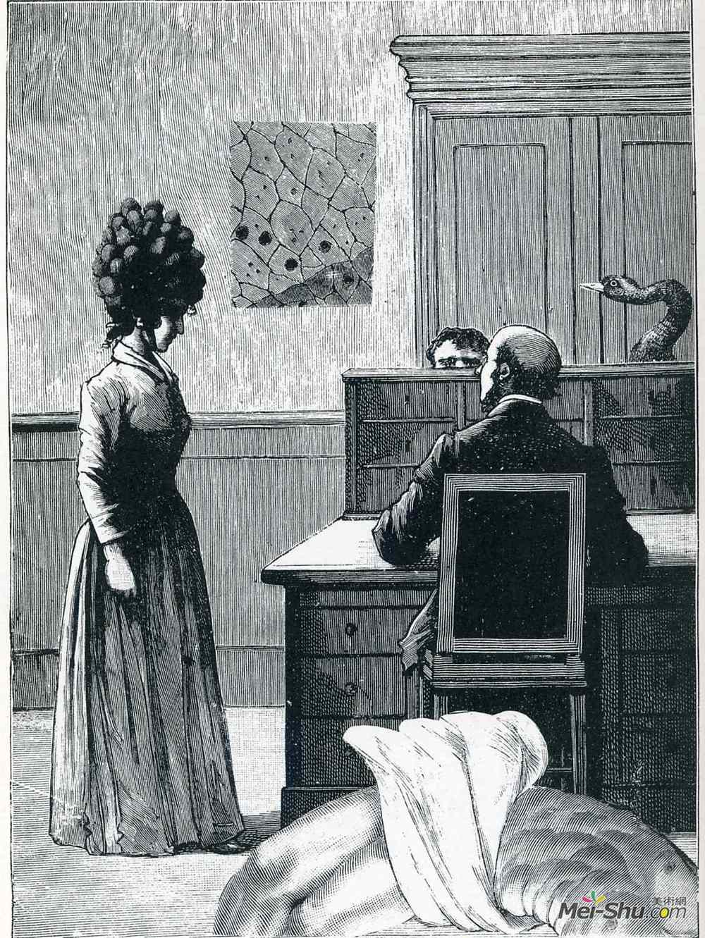 马克斯·恩斯特(Max Ernst)高清作品《Illustration to "A Week of Kindness"》