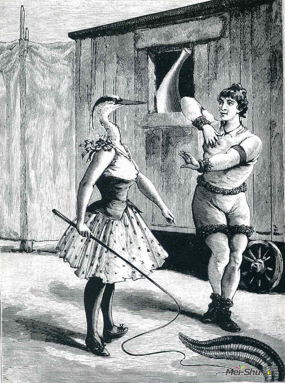 马克斯·恩斯特(Max Ernst)高清作品《Illustration to "A Week of Kindness"》
