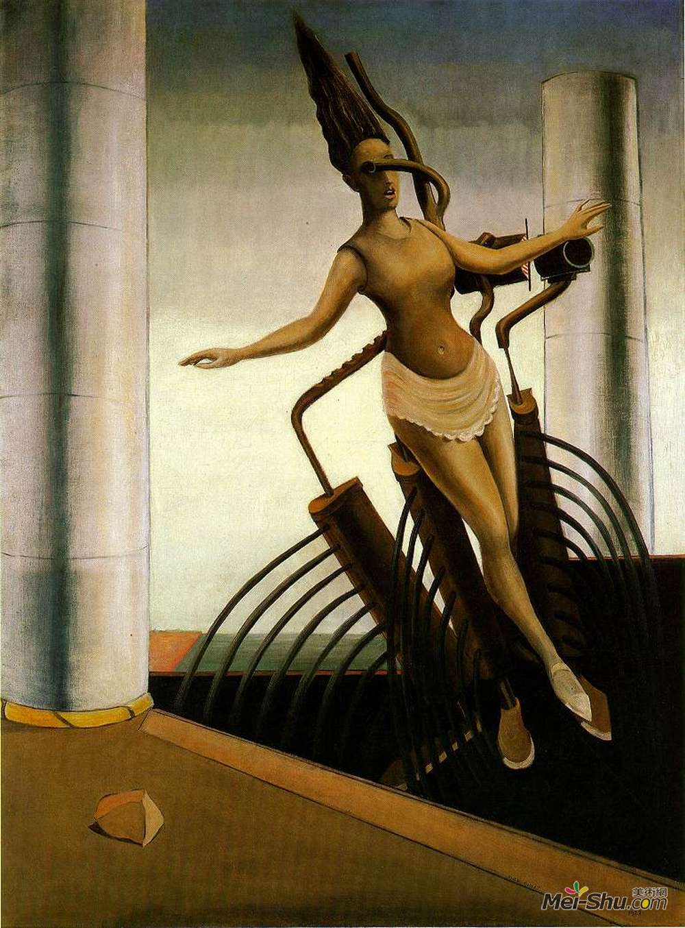 马克斯·恩斯特(Max Ernst)高清作品《摇摆的女人》