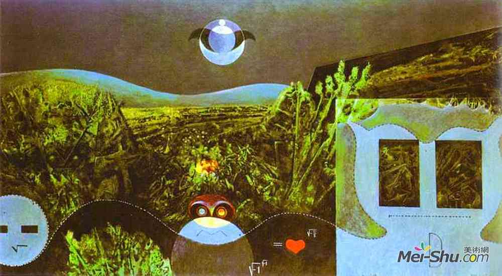 马克斯·恩斯特(Max Ernst)高清作品《夜晚的阶段》