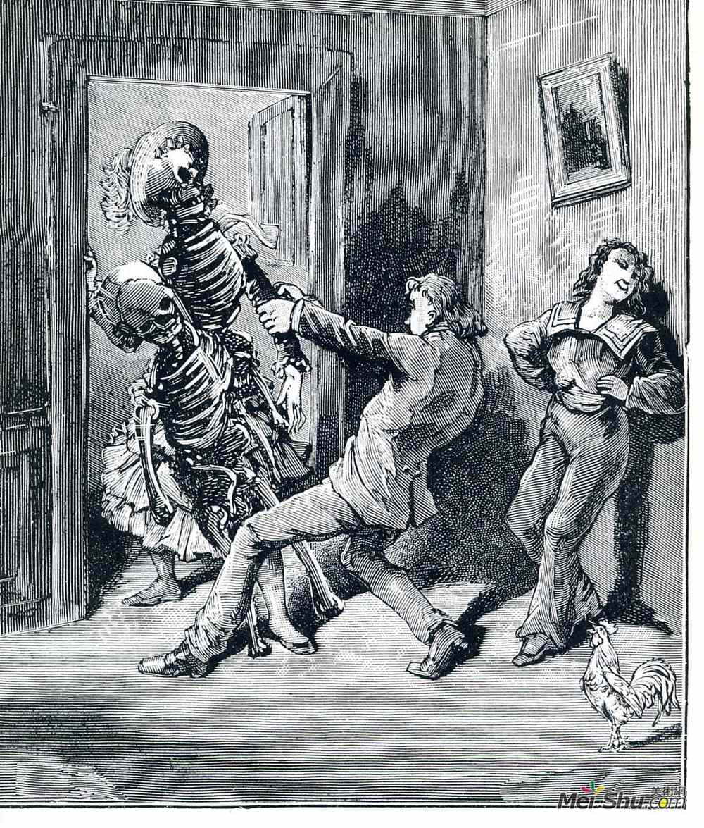 马克斯·恩斯特(Max Ernst)高清作品《Illustration to "A Week of Kindness"》