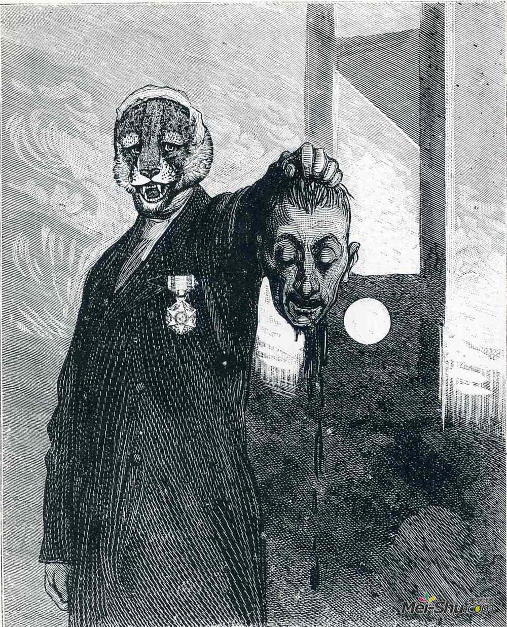 马克斯·恩斯特(Max Ernst)高清作品《Illustration to "A Week of Kindness"》