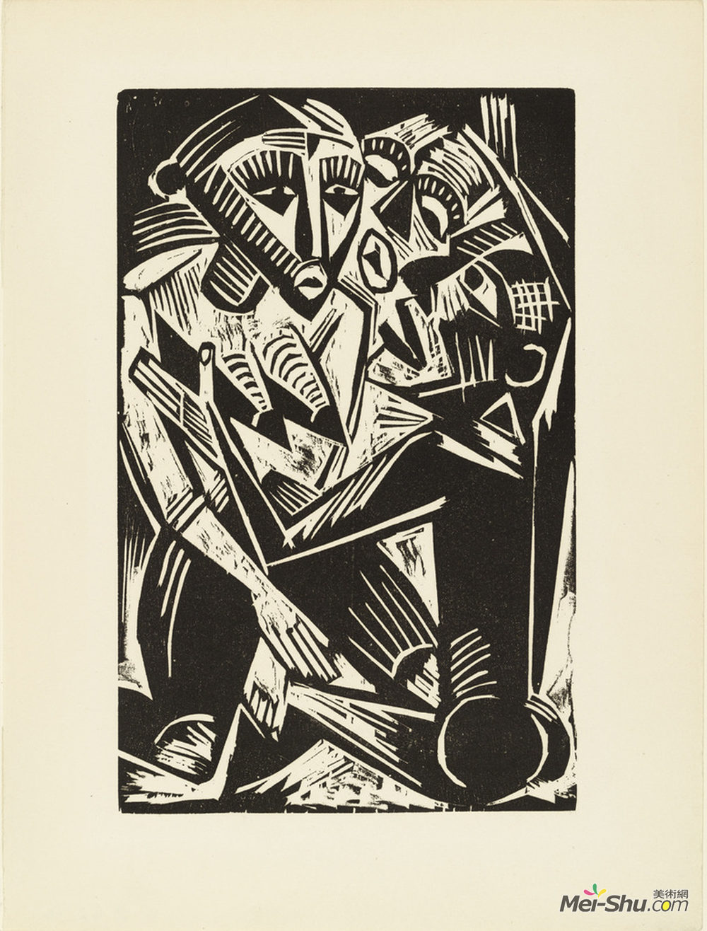 马克斯·佩希斯泰因(Max Pechstein)高清作品《男人渴望的女人》