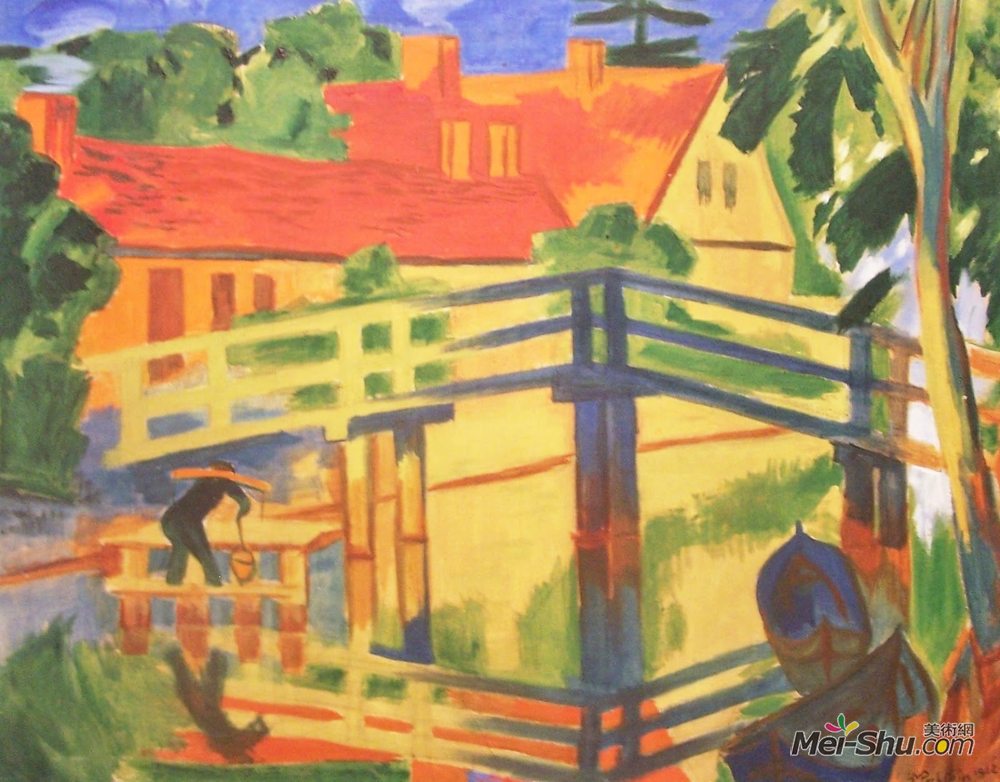 马克斯·佩希斯泰因(Max Pechstein)高清作品《莱鲍》