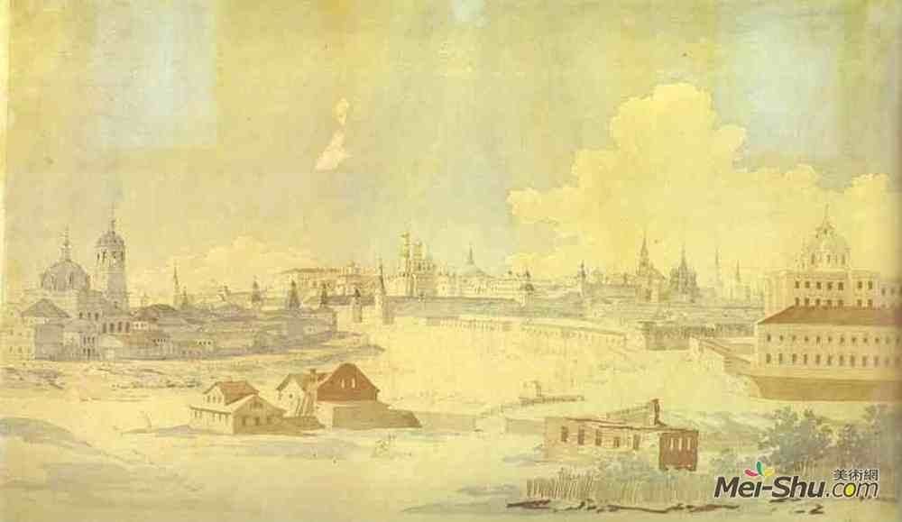 马克西姆沃罗比耶夫(Maxim Vorobiev)高清作品《View from Yauza on Kremlin in Moscow》