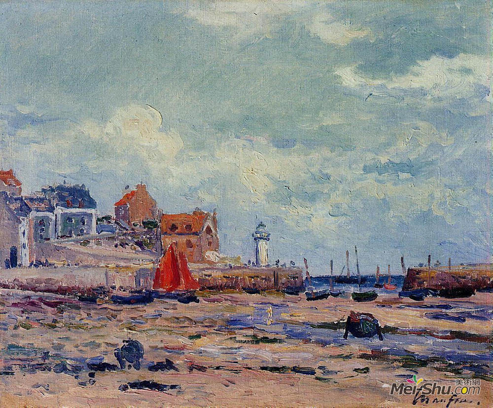 马克西姆·莫弗拉(Maxime Maufra)高清作品《在低潮时》