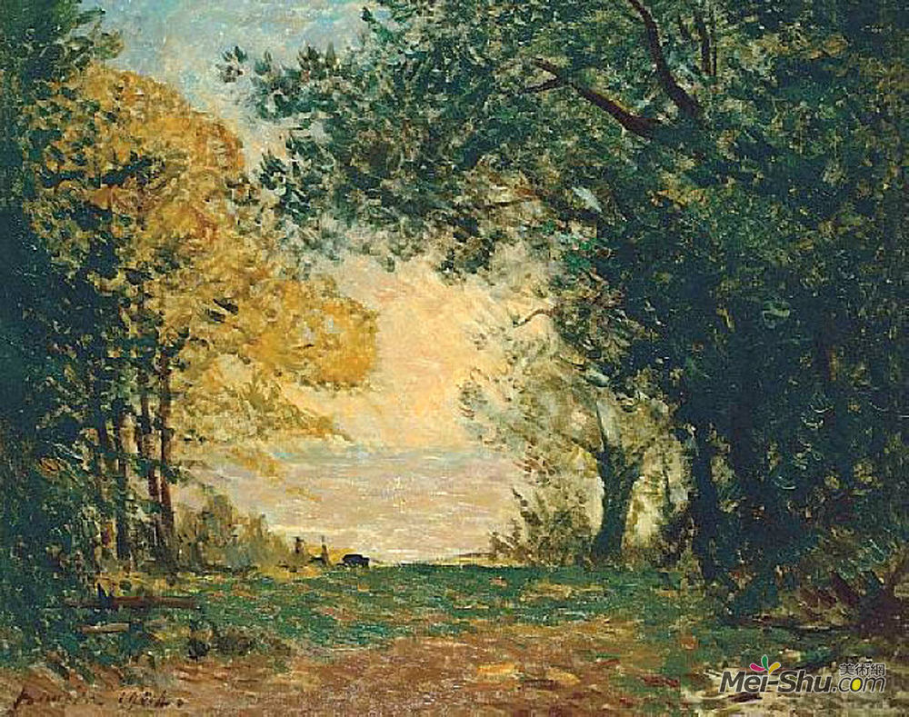 马克西姆·莫弗拉(Maxime Maufra)高清作品《黄昏乞讨》