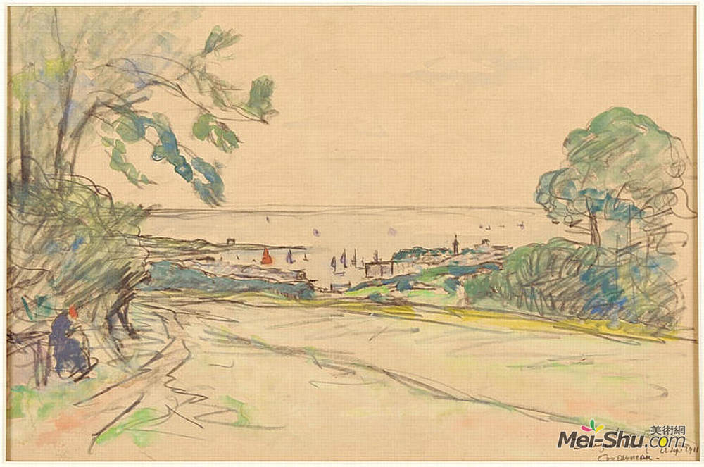 马克西姆·莫弗拉(Maxime Maufra)高清作品《Beuzec-Concq in Concarneau》