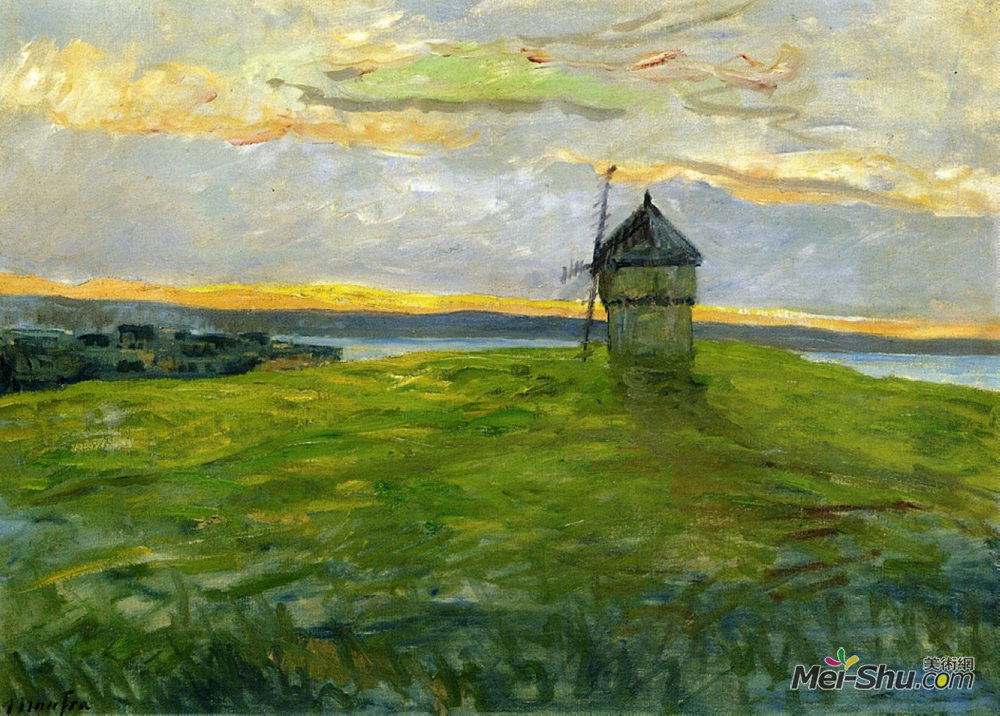 马克西姆·莫弗拉(Maxime Maufra)高清作品《磨坊景观》