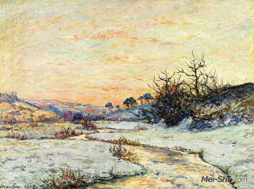 马克西姆·莫弗拉(Maxime Maufra)高清作品《冬晨》