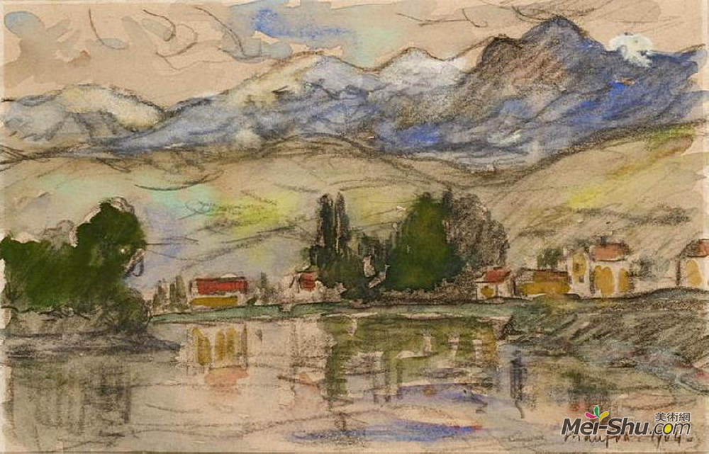 马克西姆·莫弗拉(Maxime Maufra)高清作品《山地景观》