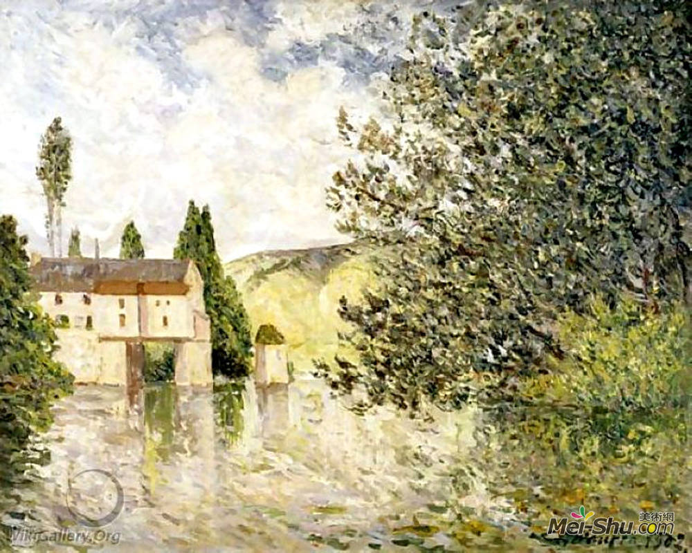 马克西姆·莫弗拉(Maxime Maufra)高清作品《The Old Mill, The Andelys》