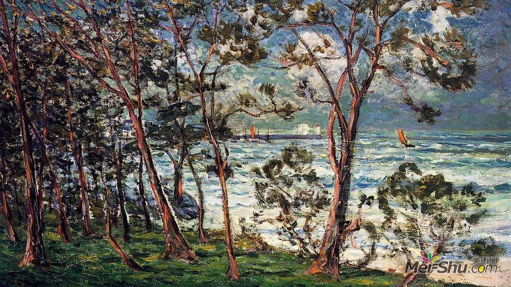 马克西姆·莫弗拉(Maxime Maufra)高清作品《The Shore at Duarnenez》