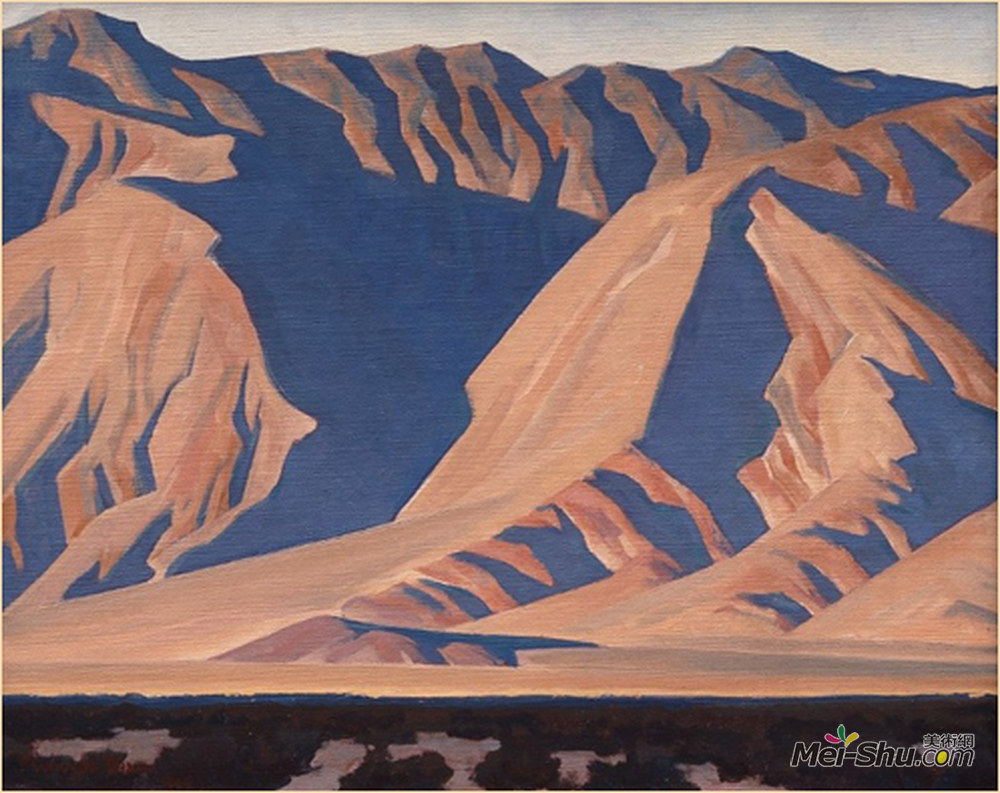 梅纳德·迪克森(Maynard Dixon)高清作品《英约山脉》