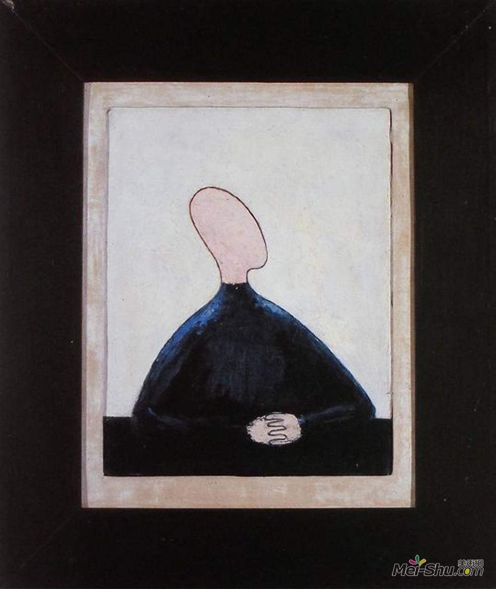 梅拉·奥本海姆(Meret Oppenheim)高清作品《双手合拢坐姿》