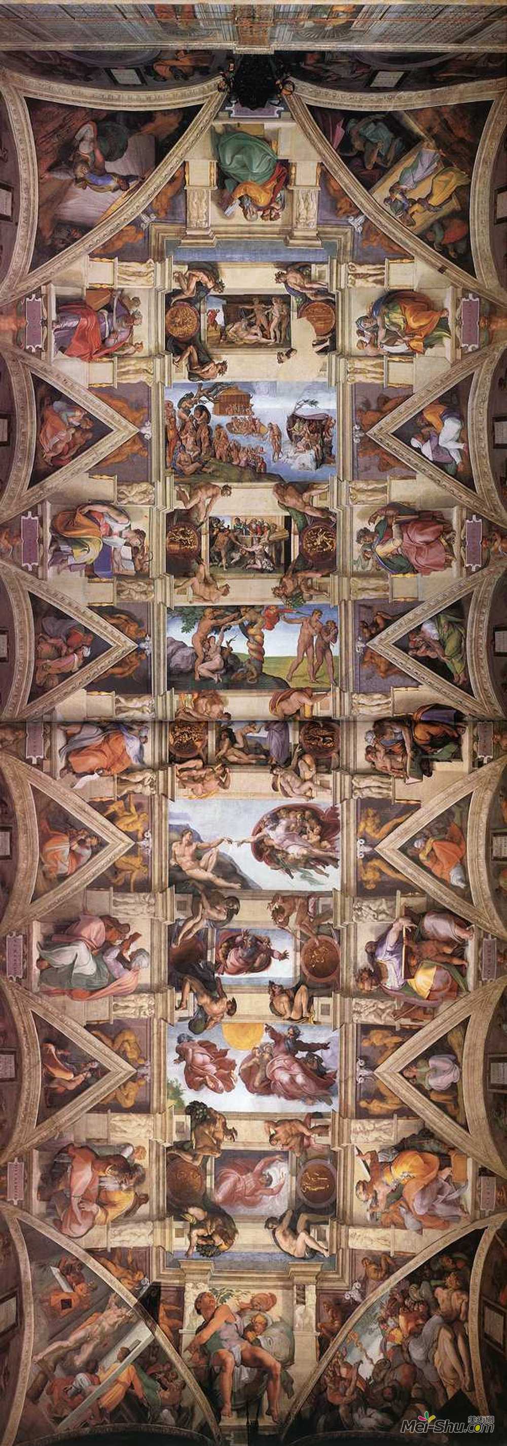 米开朗基罗(Michelangelo)高清作品《西斯廷教堂天花板》