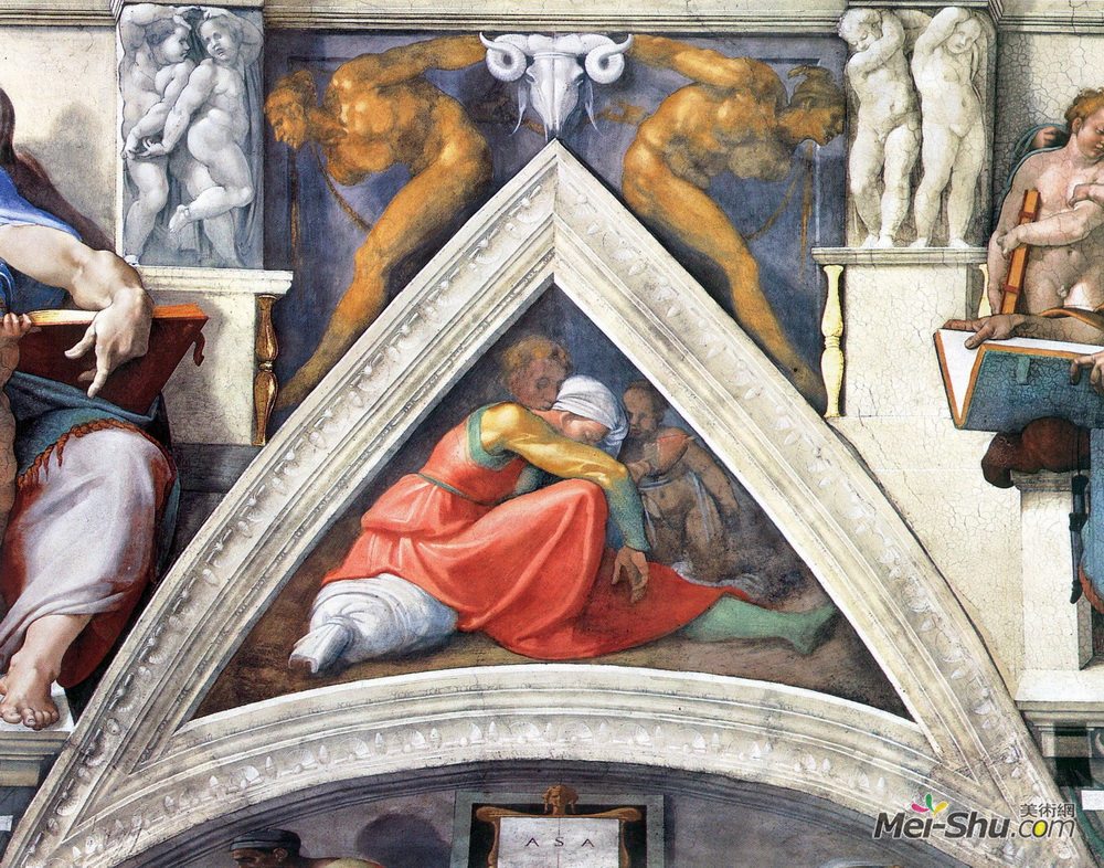 米开朗基罗(Michelangelo)高清作品《基督的祖先：安佐》