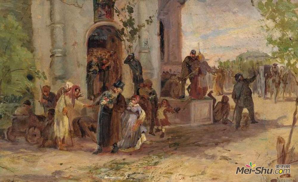 米哈伊尔·涅斯捷罗夫(Mikhail Nesterov)高清作品《圣灵降临节》