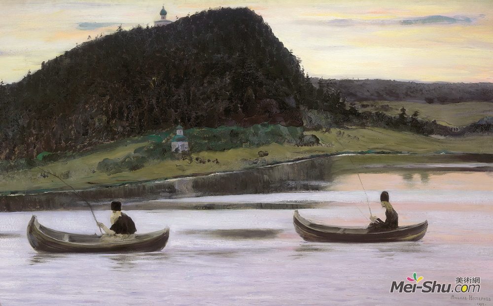 米哈伊尔·涅斯捷罗夫(Mikhail Nesterov)高清作品《沉默》