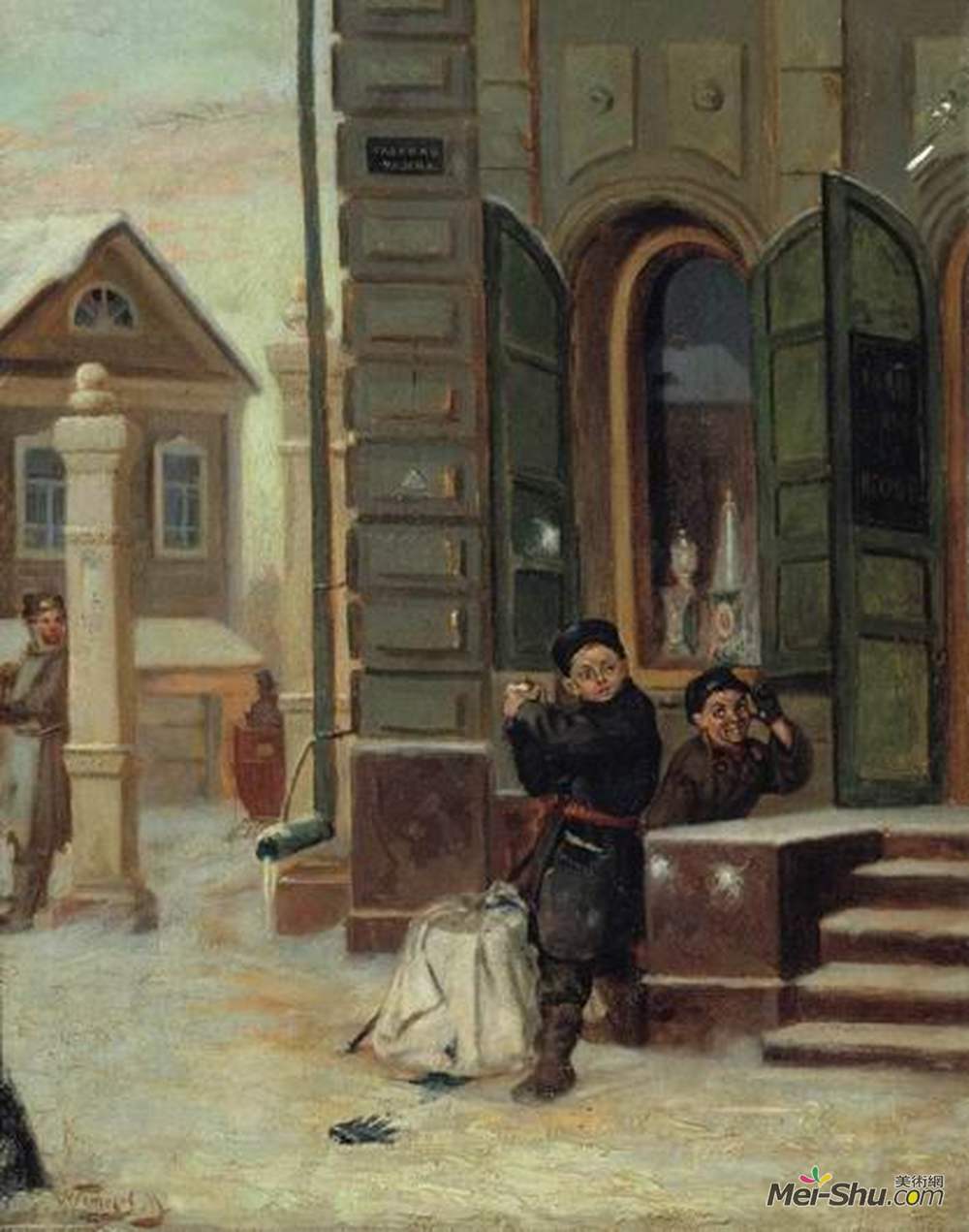 米哈伊尔·涅斯捷罗夫(Mikhail Nesterov)高清作品《雪球》