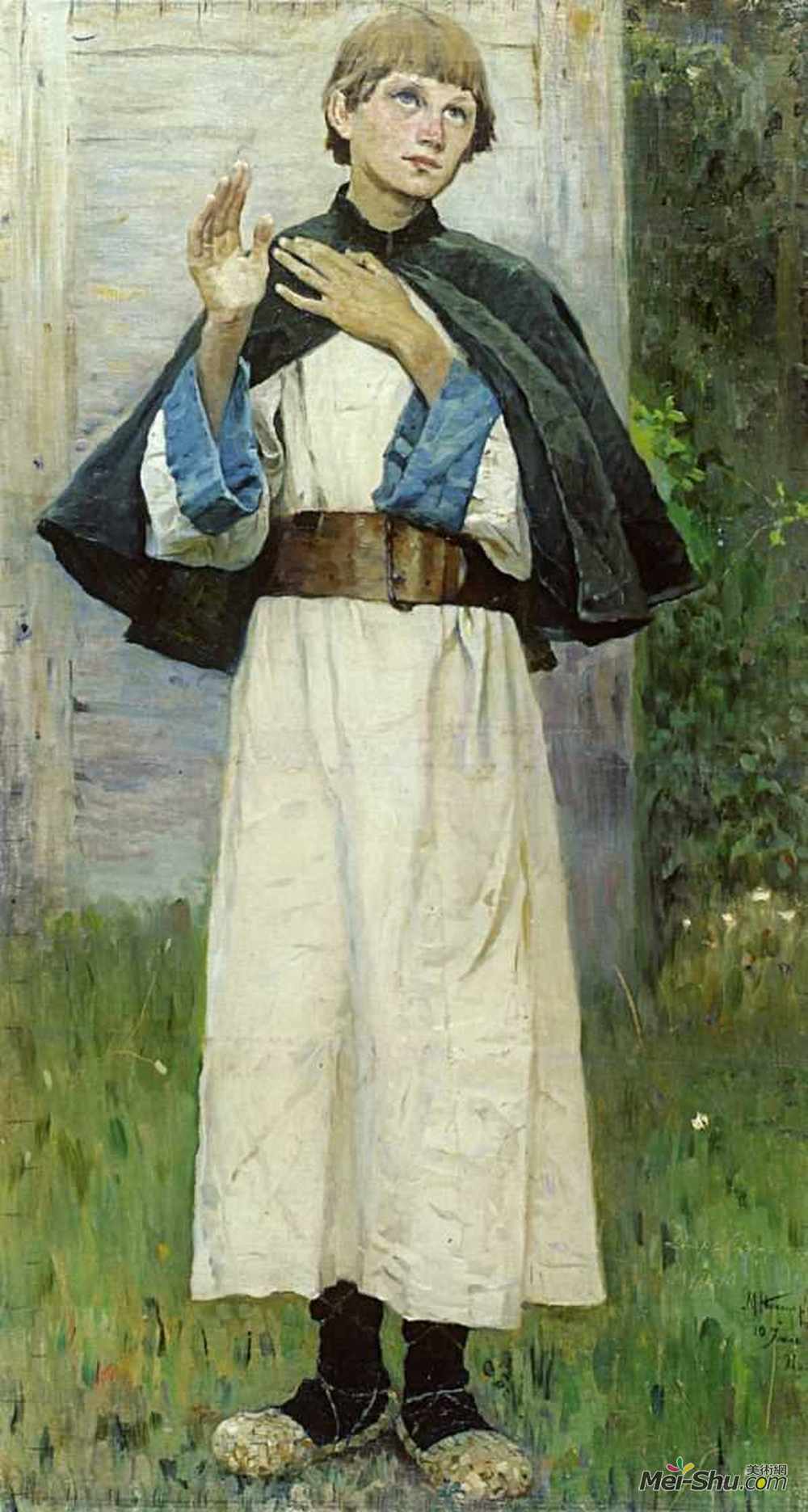 米哈伊尔·涅斯捷罗夫(Mikhail Nesterov)高清作品《圣塞尔吉乌斯青年》