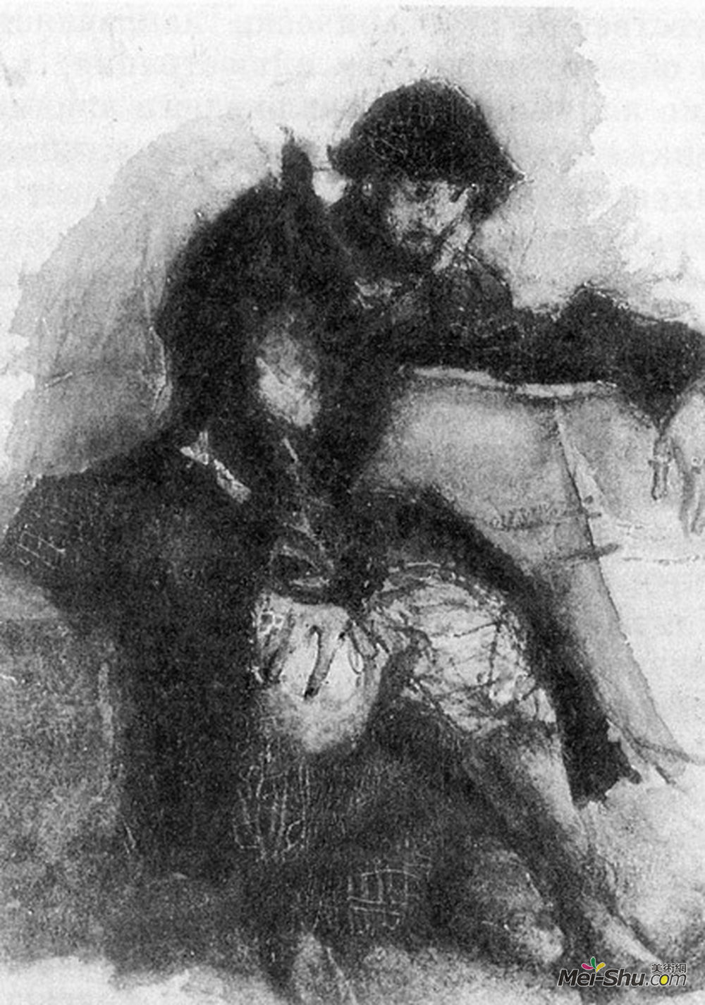 米哈伊尔·弗贝鲁尔(Mikhail Vrubel)高清作品《卡里贝维奇》