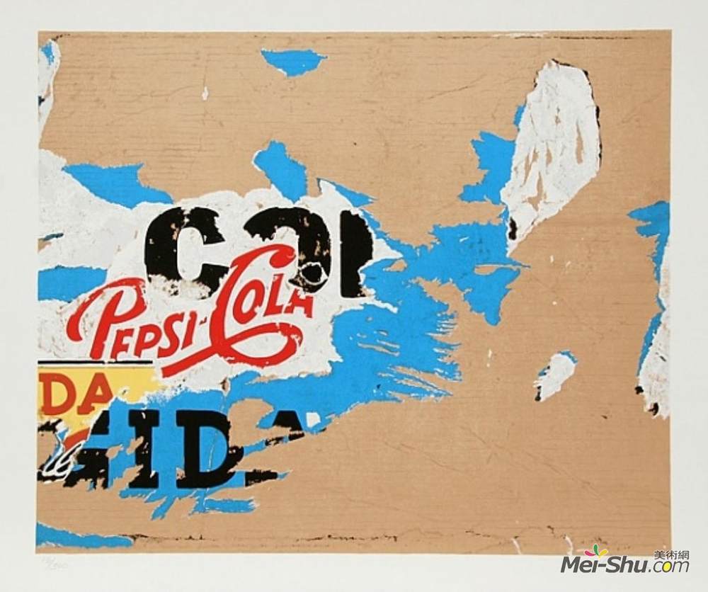 米莫·罗泰拉(Mimmo Rotella)高清作品《百事可乐》