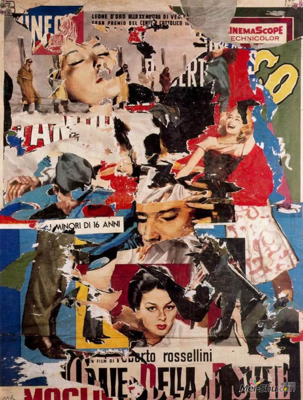 米莫·罗泰拉(Mimmo Rotella)高清作品《电影摄影机》