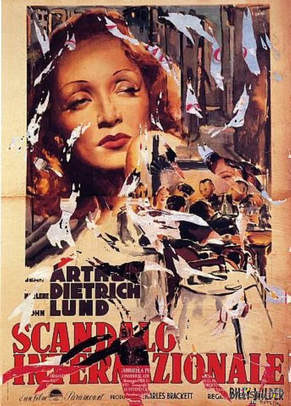 米莫·罗泰拉(Mimmo Rotella)高清作品《玛琳》