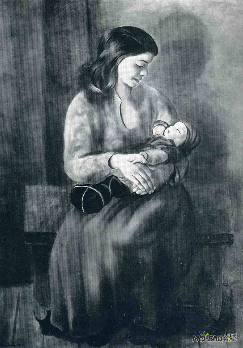 莫依斯·基思林(Moise Kisling)高清作品《无题》