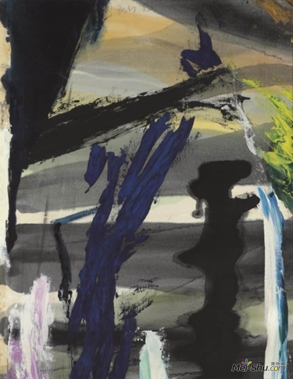 莫里斯·刘易斯(Morris Louis)高清作品《景观（中午）》