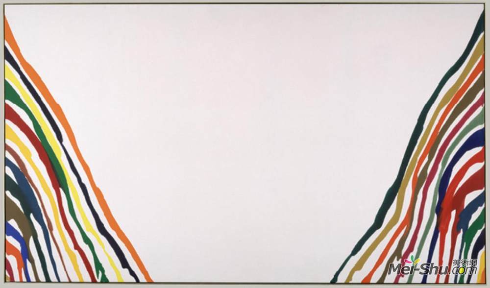 莫里斯·刘易斯(Morris Louis)高清作品《阿尔法皮》