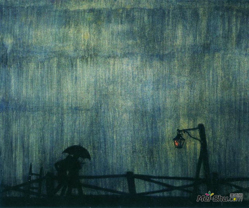 莫斯塔拉夫·多布尔日茨基(Mstislav Dobuzhinsky)高清作品《Illustration for Dostoevsky's "The Possesse》
