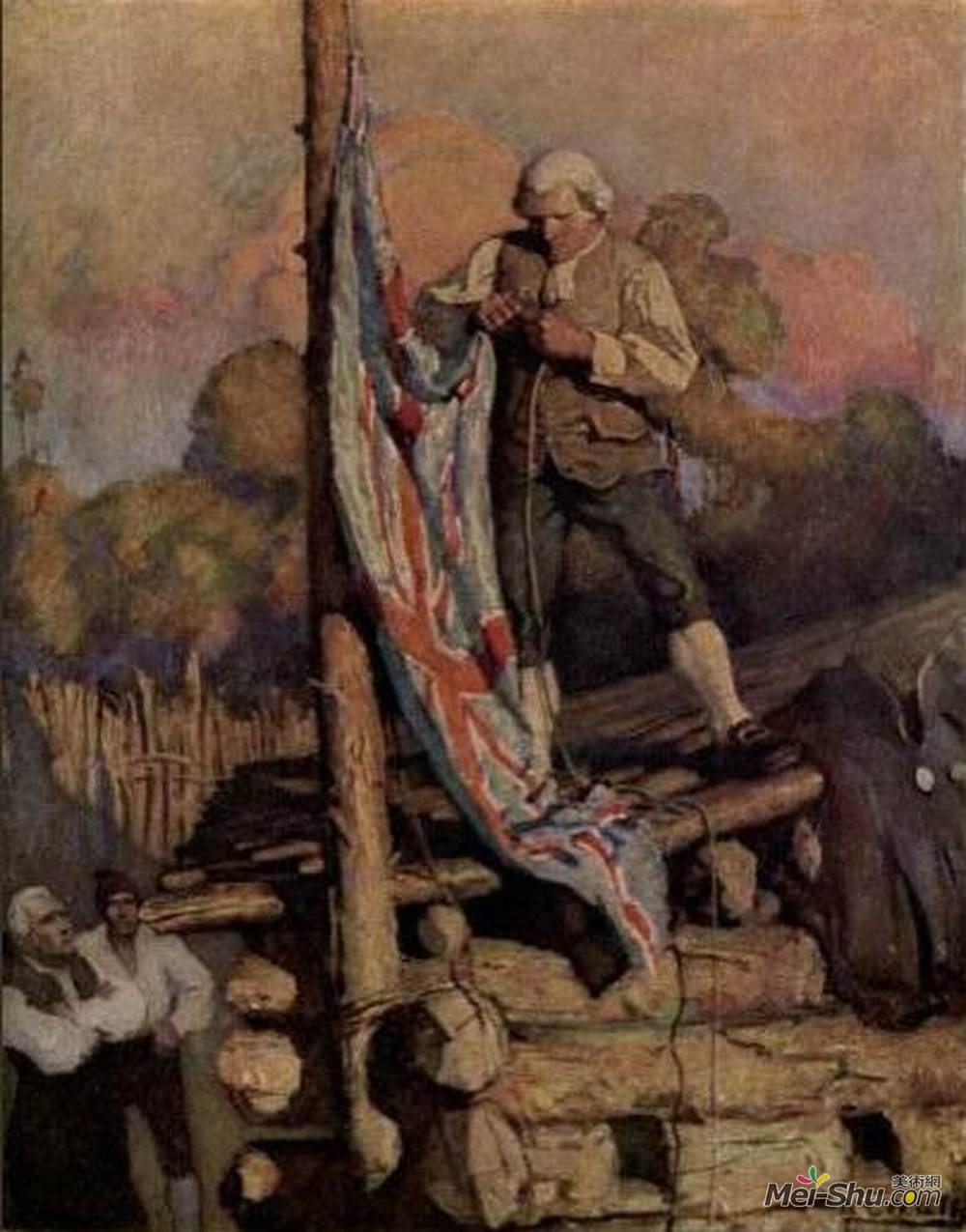 纽威·康瓦斯·魏斯(N.C. Wyeth)高清作品《斯莫勒船长》