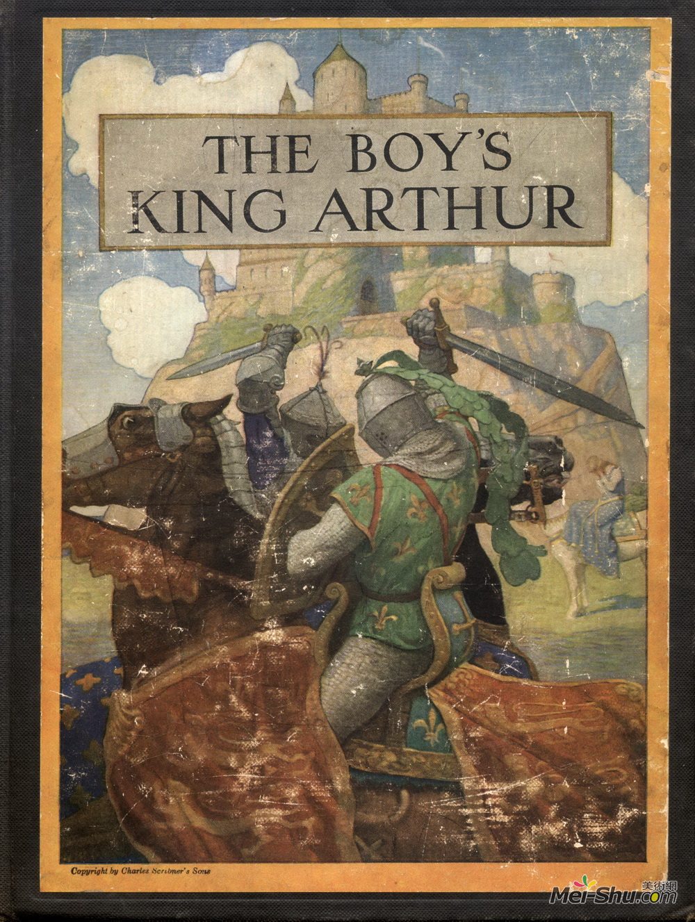 c. wyeth)高清作品:cover of the boys king arthur