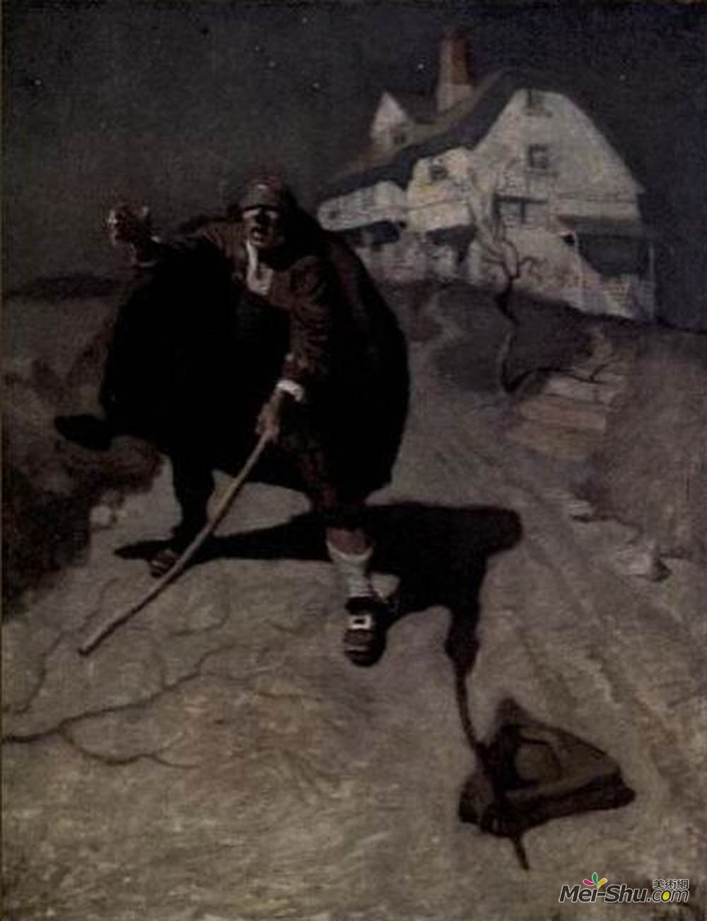 纽威·康瓦斯·魏斯(N.C. Wyeth)高清作品《老皮尤》