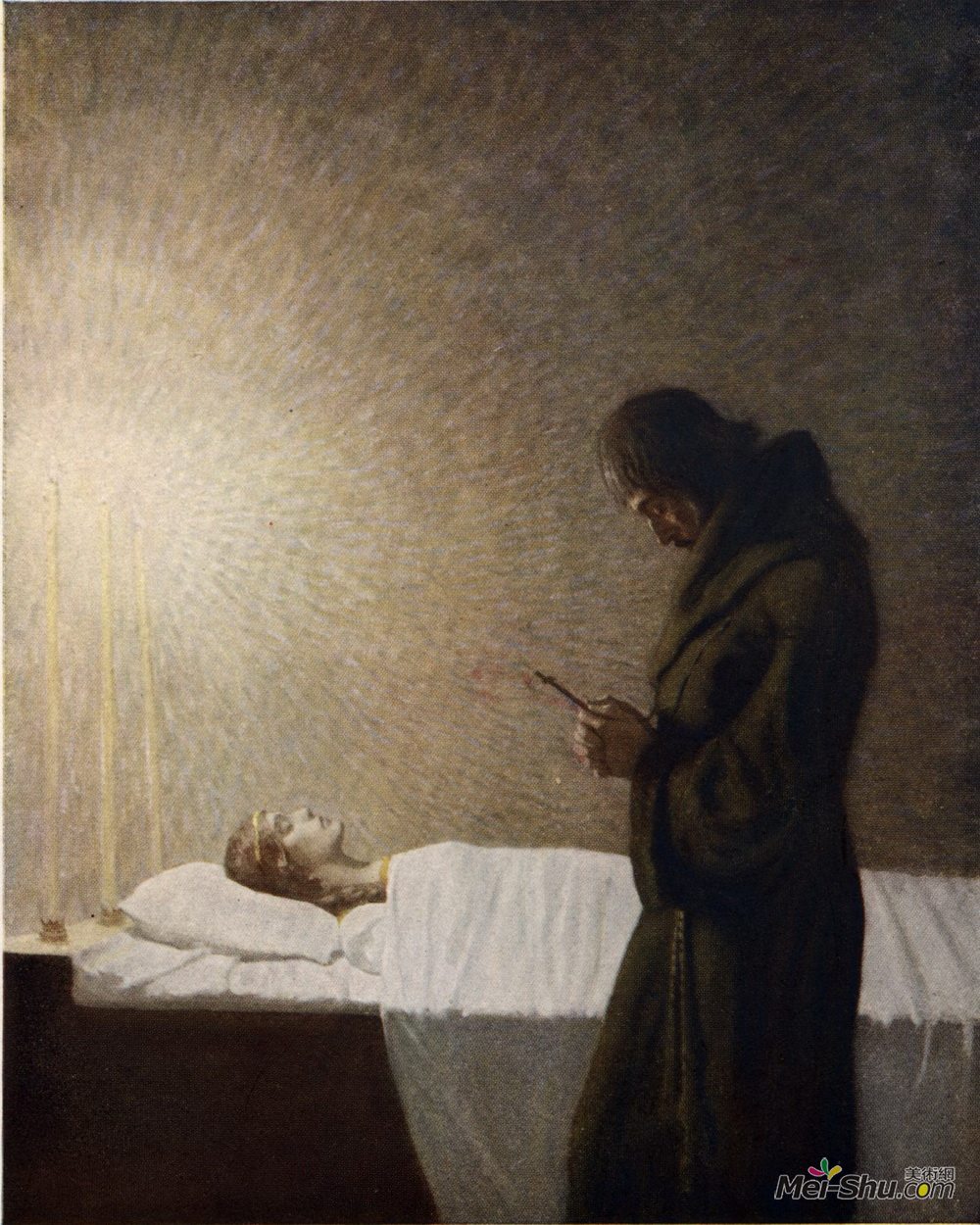 纽威·康瓦斯·魏斯(N.C. Wyeth)高清作品《吉诺夫之死》