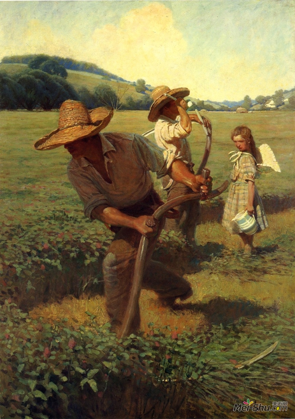 纽威·康瓦斯·魏斯(N.C. Wyeth)高清作品《镰刀》