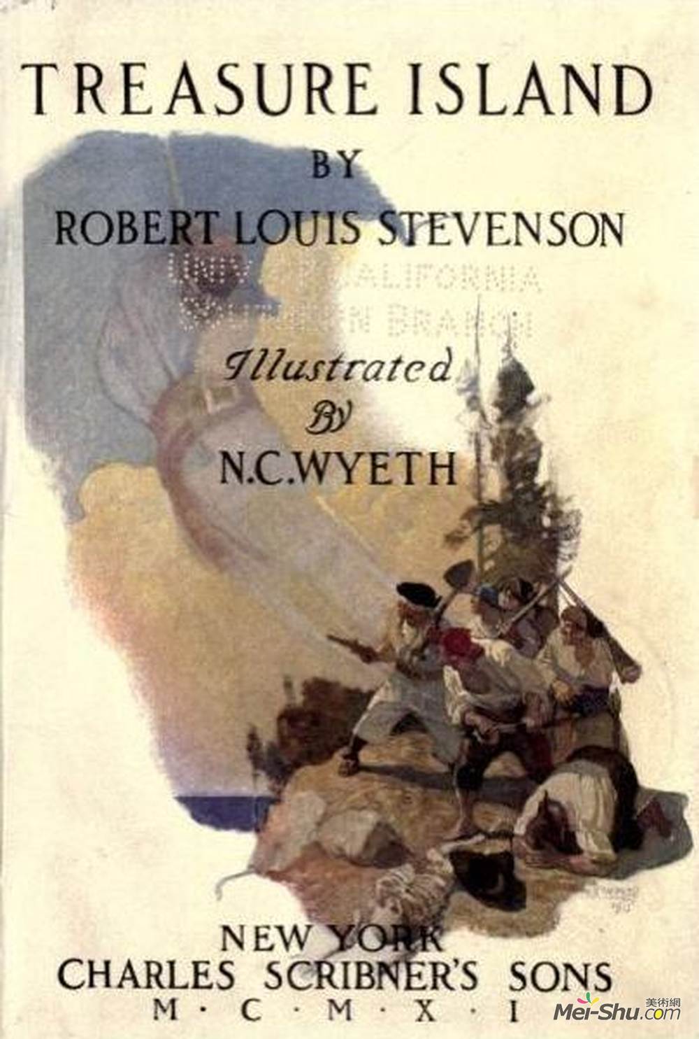 纽威·康瓦斯·魏斯(N.C. Wyeth)高清作品《金银岛（1）》