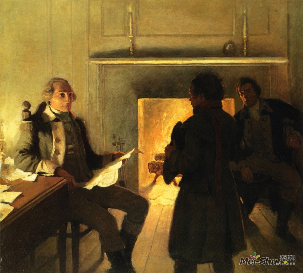纽威·康瓦斯·魏斯(N.C. Wyeth)高清作品《什么是你的名字，我的孩子》
