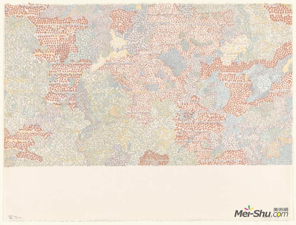 南锡·格雷夫斯(Nancy Graves)高清作品《Maskelyne DA Region of the Moon (from the series Lunar Maps)》