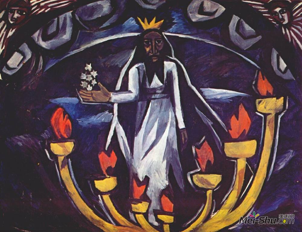 冈察洛娃(Natalia Goncharova)高清作品《七星老人》