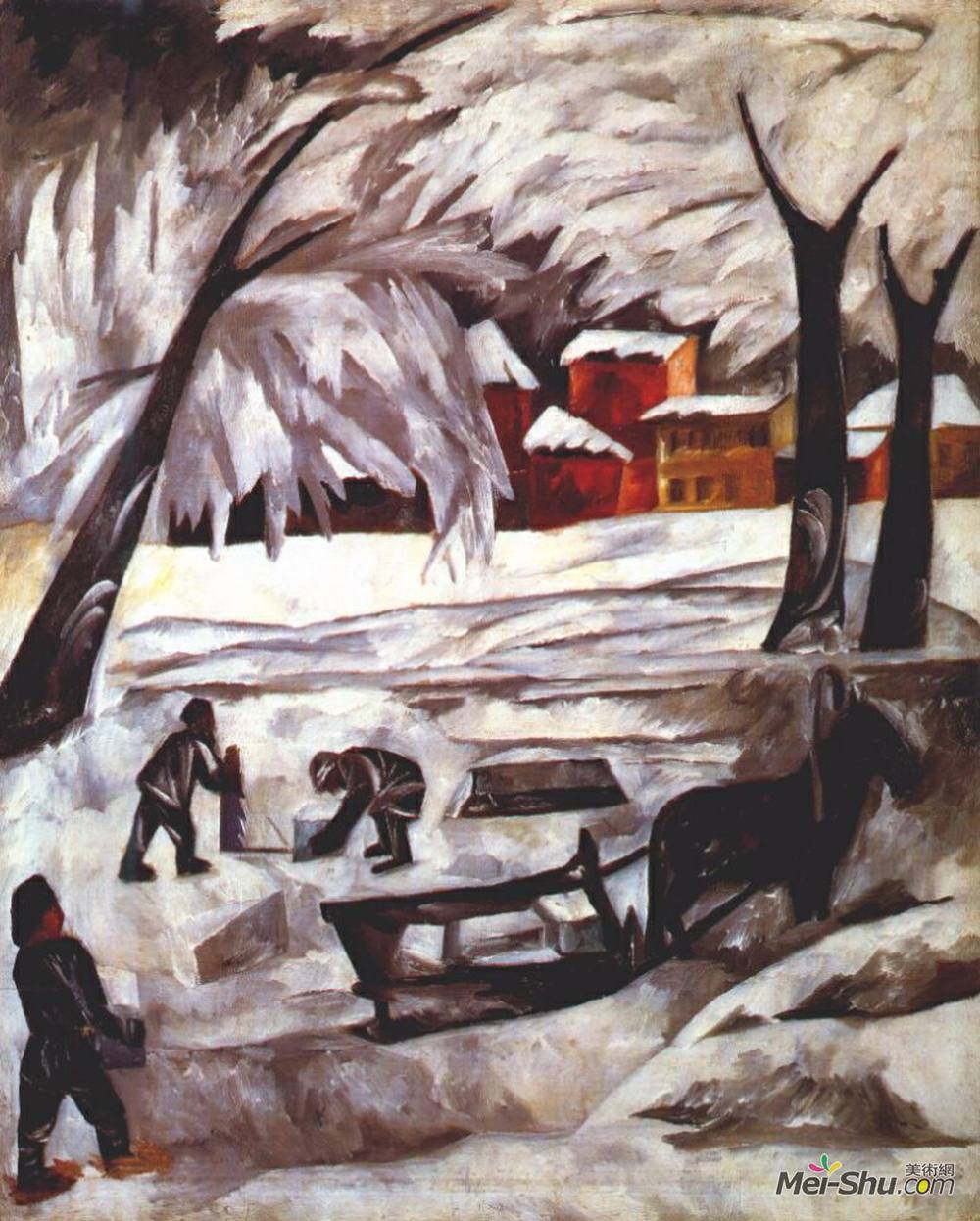 冈察洛娃(Natalia Goncharova)高清作品《冰刀》