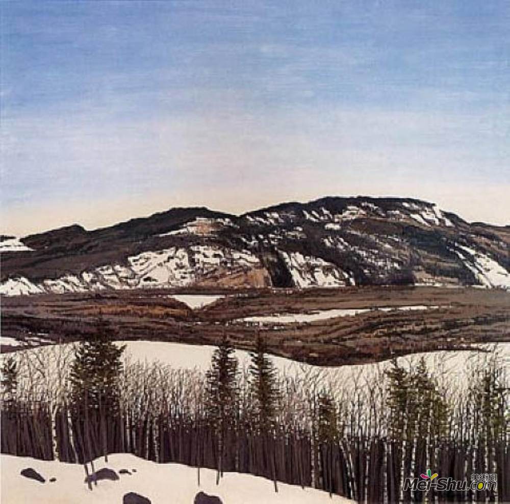 尼尔·韦利弗(Neil Welliver)高清作品《Hope to Megunticook》